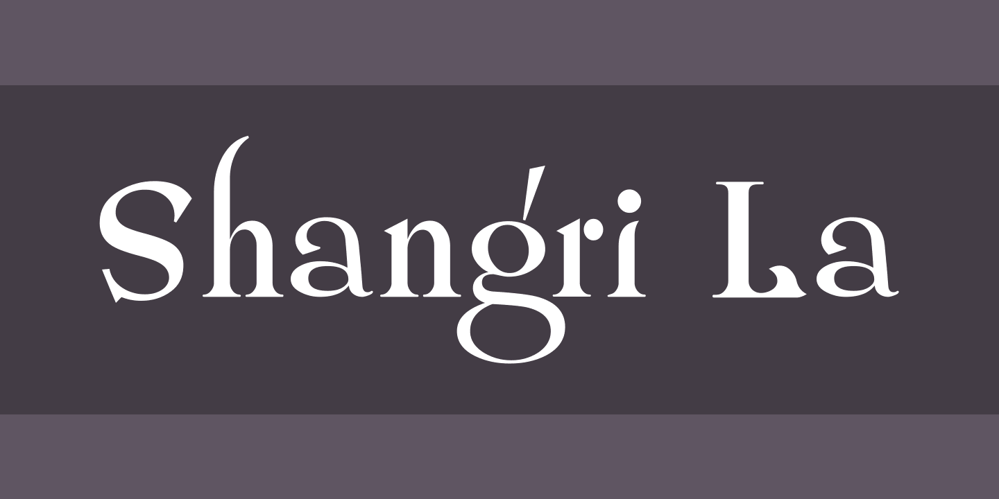 Font Shangri La